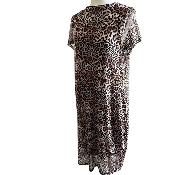 J for Justify Leopard Print Sheath Dress – Size 2X - Picture 3 of 9